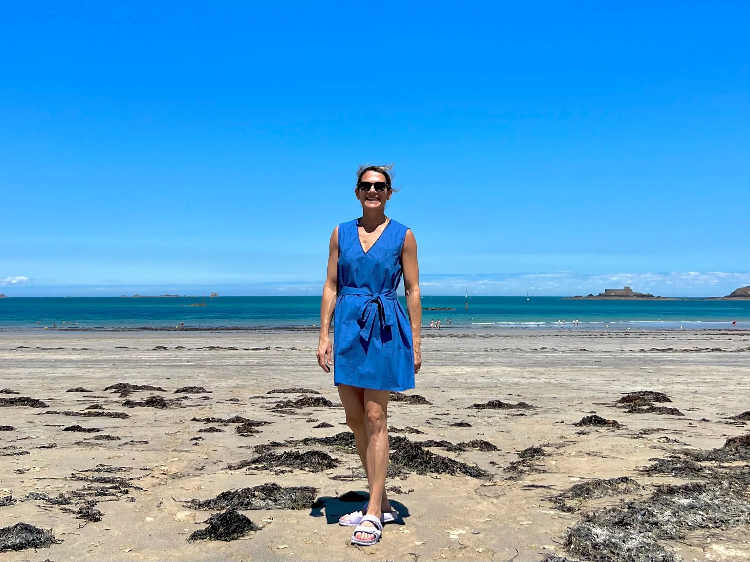 Royal Staghorn Sleeveless Shift