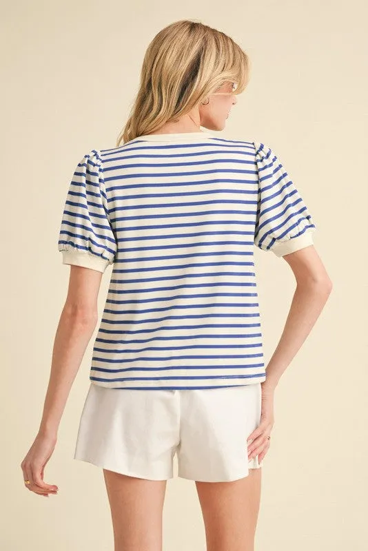 Royal Stripe Top