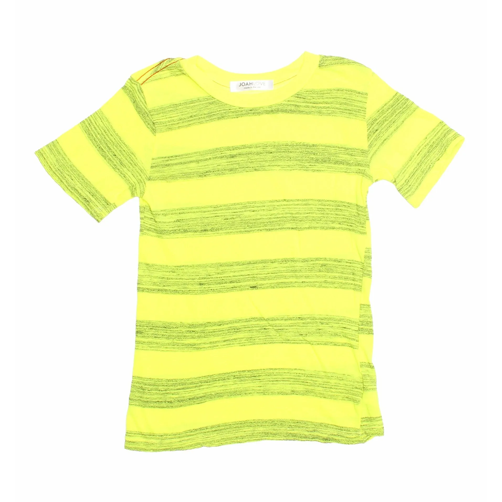RUSS MARBLE STRIPE TEE | YELLOW NEON