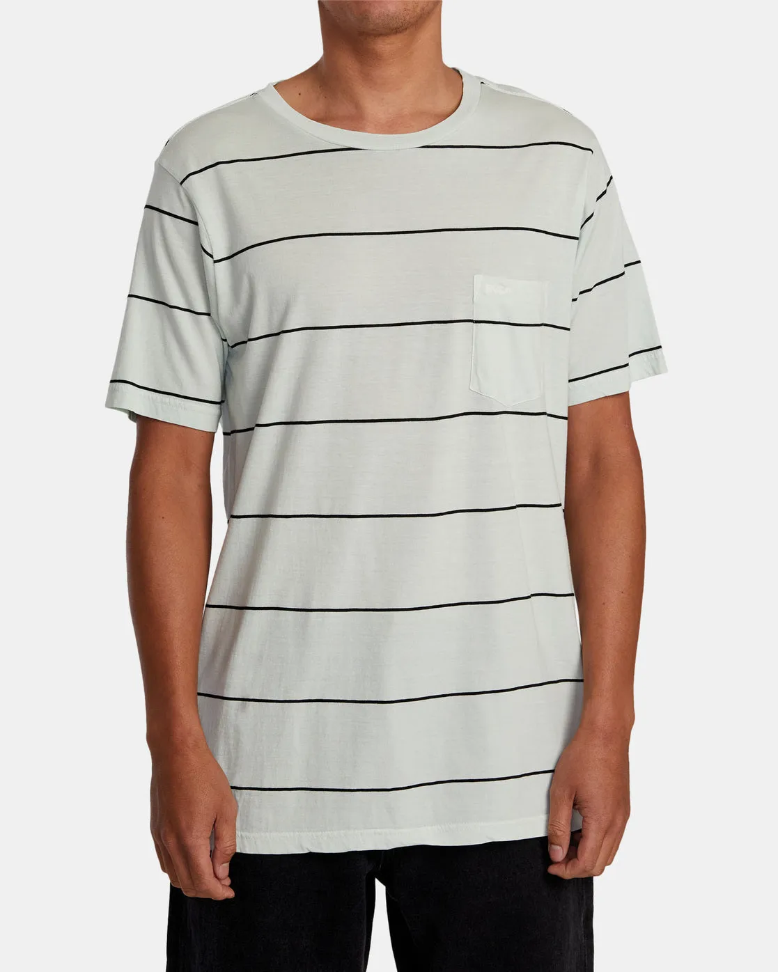 RVCA Mens PTC Stripe II SS Tee