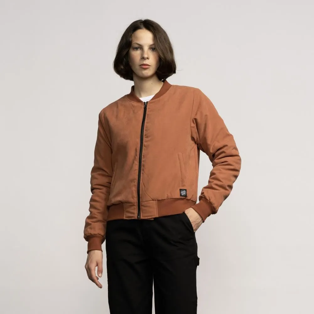Santa Cruz Womens Jacket Opus Dot Bomber Jacket - Clay