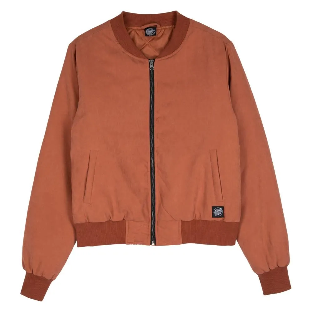 Santa Cruz Womens Jacket Opus Dot Bomber Jacket - Clay