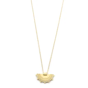 Semi Circle Sun Ray Necklace (Small)