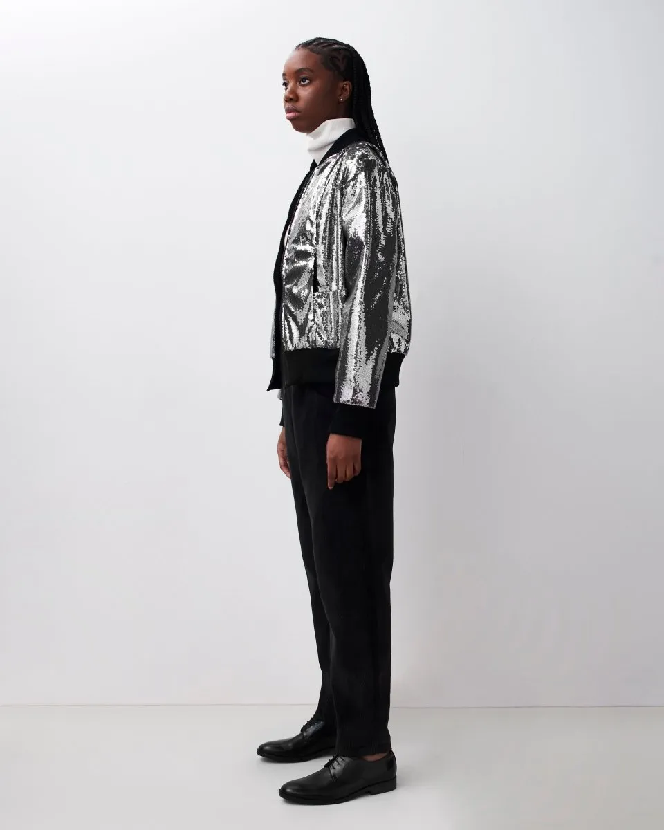 Sequin Bomber Jacket