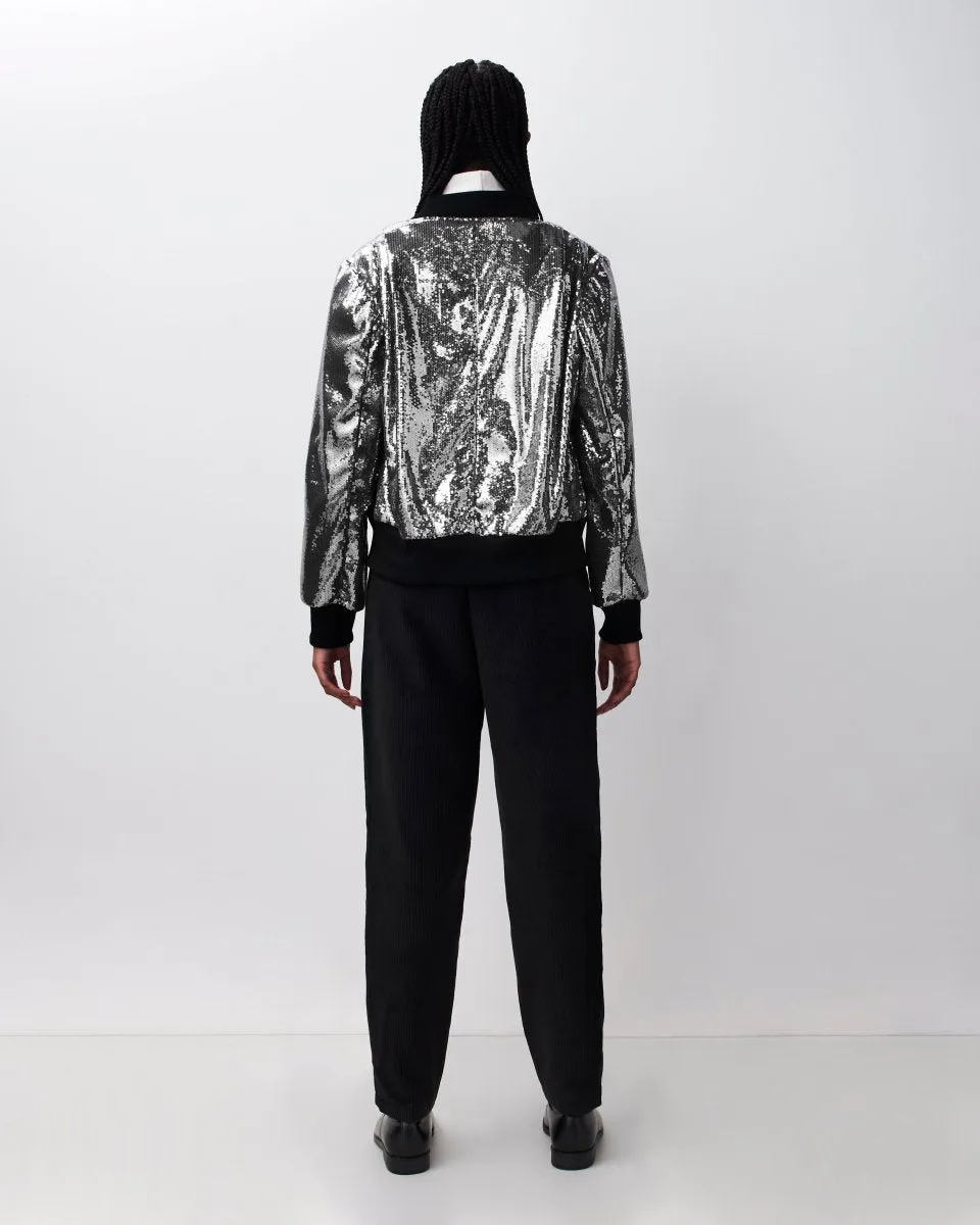 Sequin Bomber Jacket