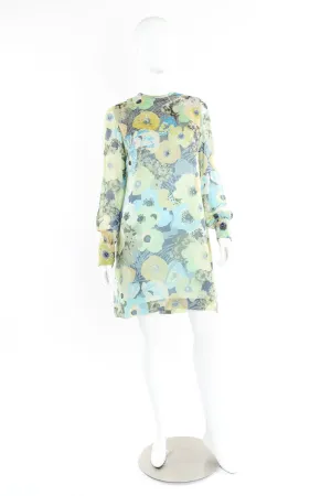 Sequin Silk Shift Dress