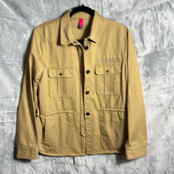 Seventy jacket women 19-70  100% cotton an Italian company tan medium Italian 44