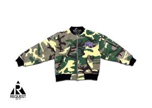 Sex Records Camo Bomber Jacket