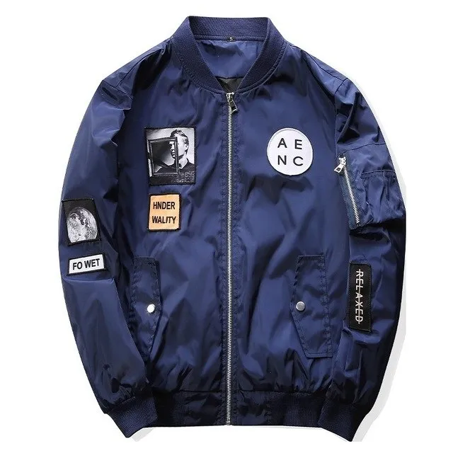 Shabby Patches Light Bomber Jacket