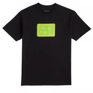Shake Junt Printed Box Logo T-Shirt - Black