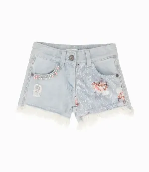 Short niña lentejuelas
