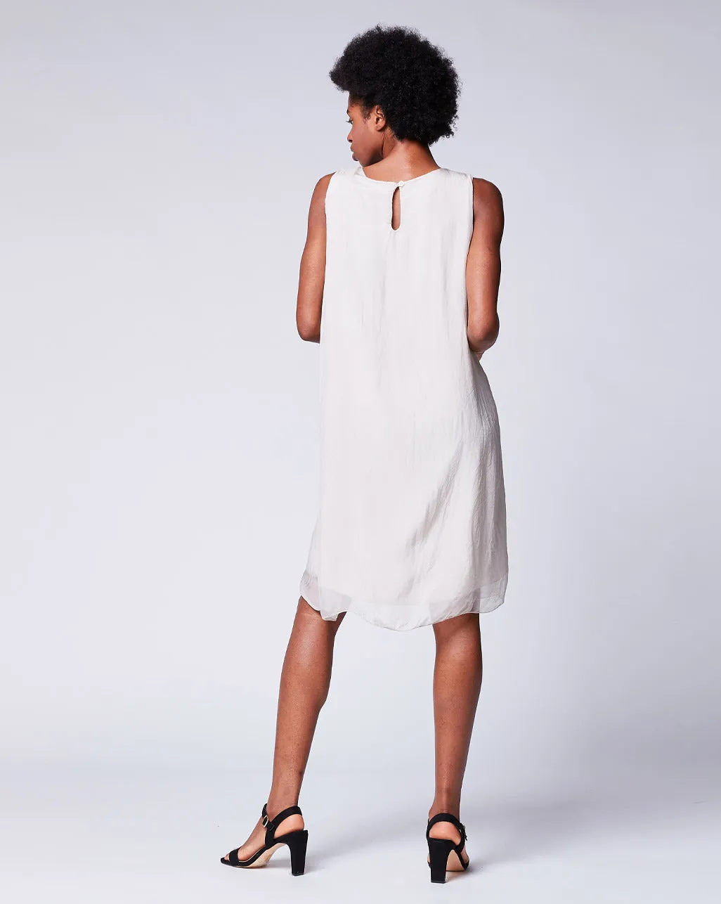 Silk Tank Shift Dress