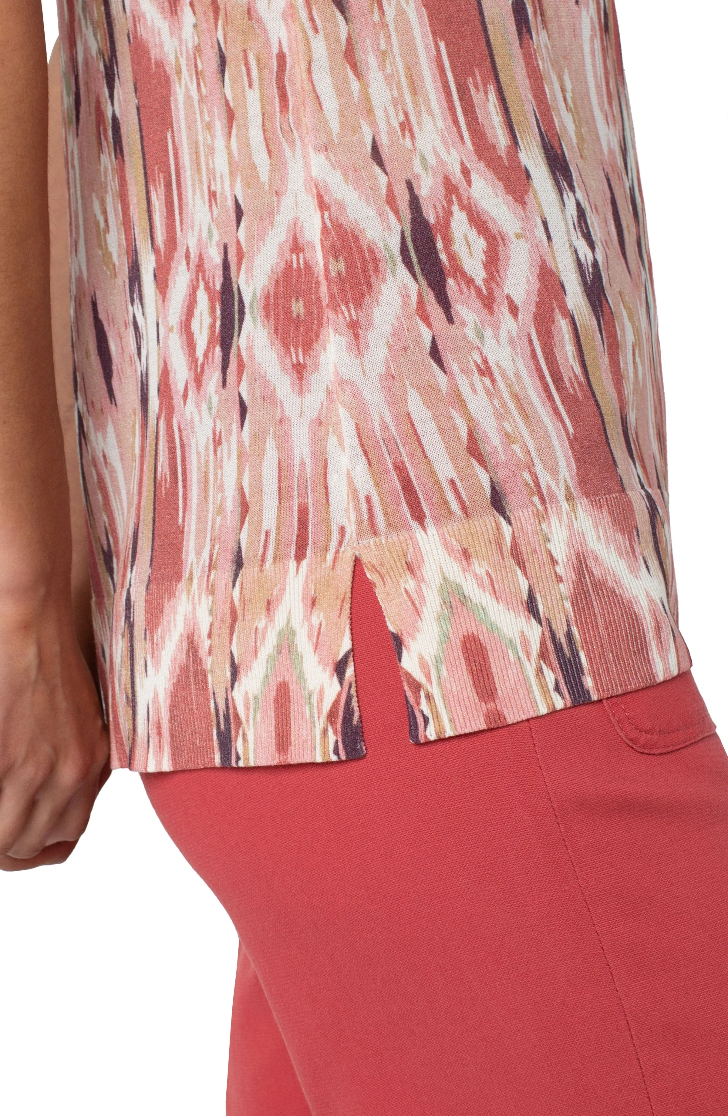 Sleeveless Sweater w/ Side Slits