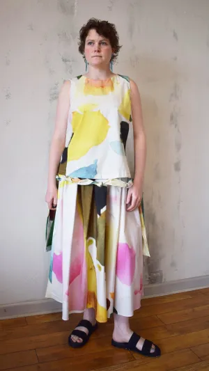 Sleeveless Watercolor Top