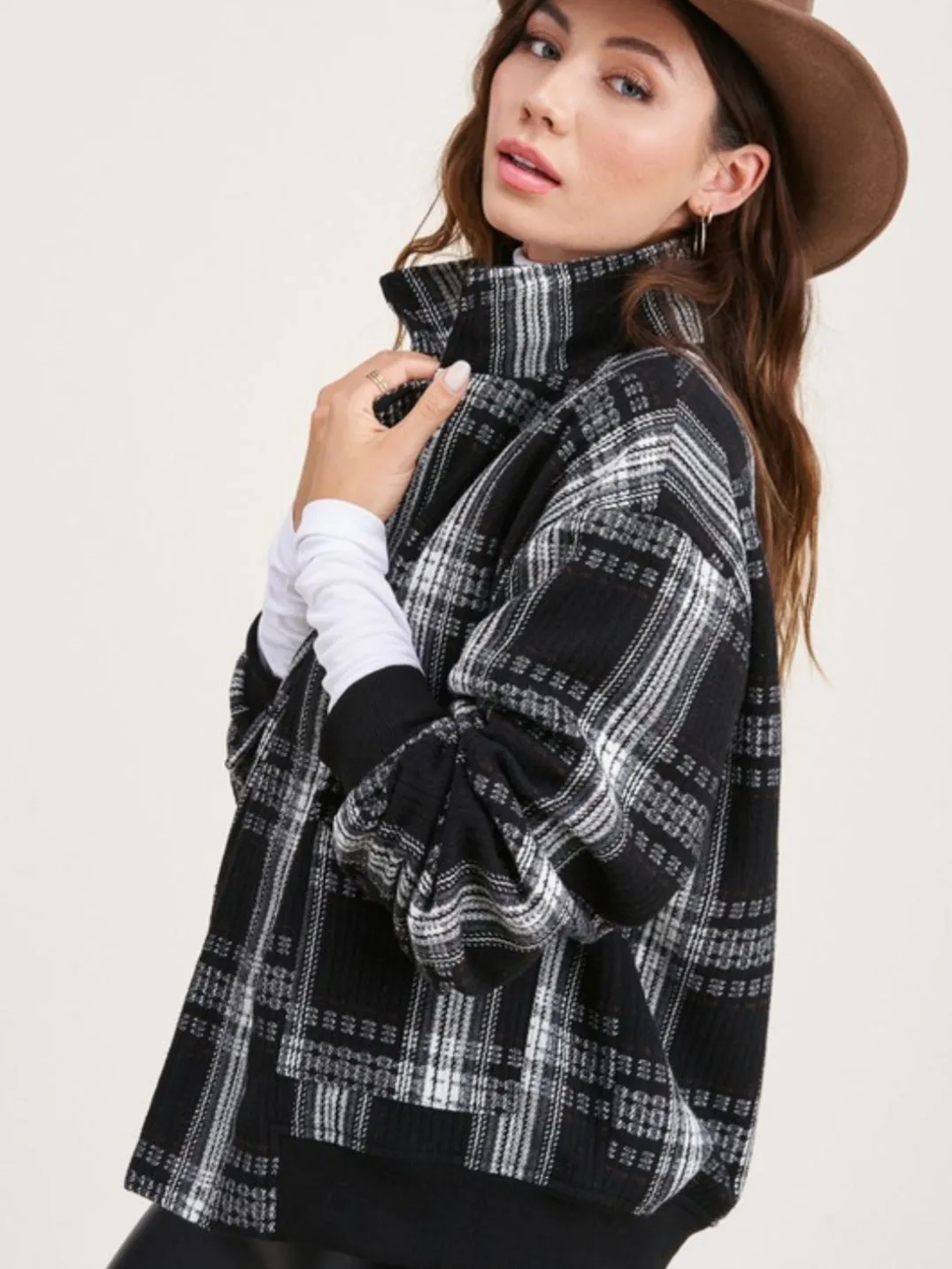Sonnet Bomber Jacket: Black Mix