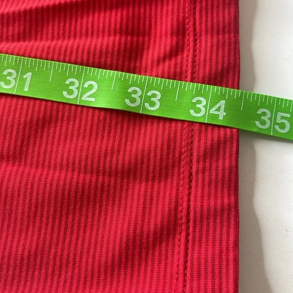 Southern Tide Gameday Micro Stripe Performance Dress Varsity Red Small