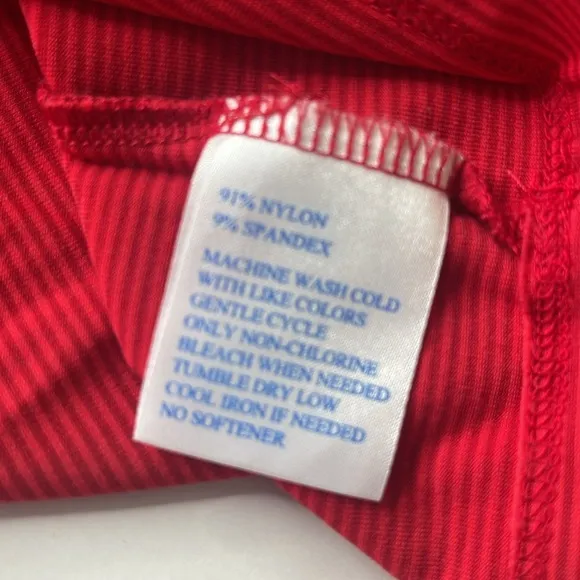 Southern Tide Gameday Micro Stripe Performance Dress Varsity Red Small