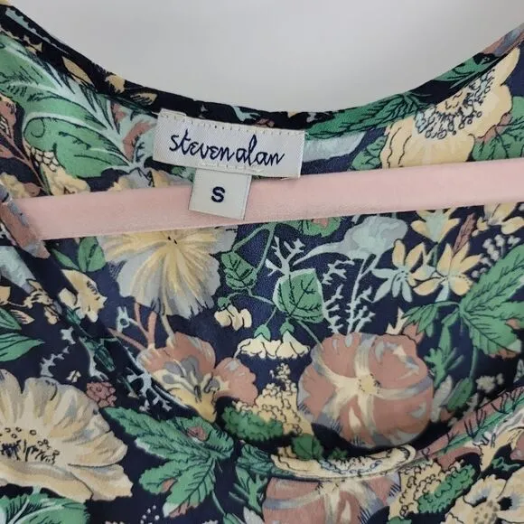 Steven Alan silk floral shift dress