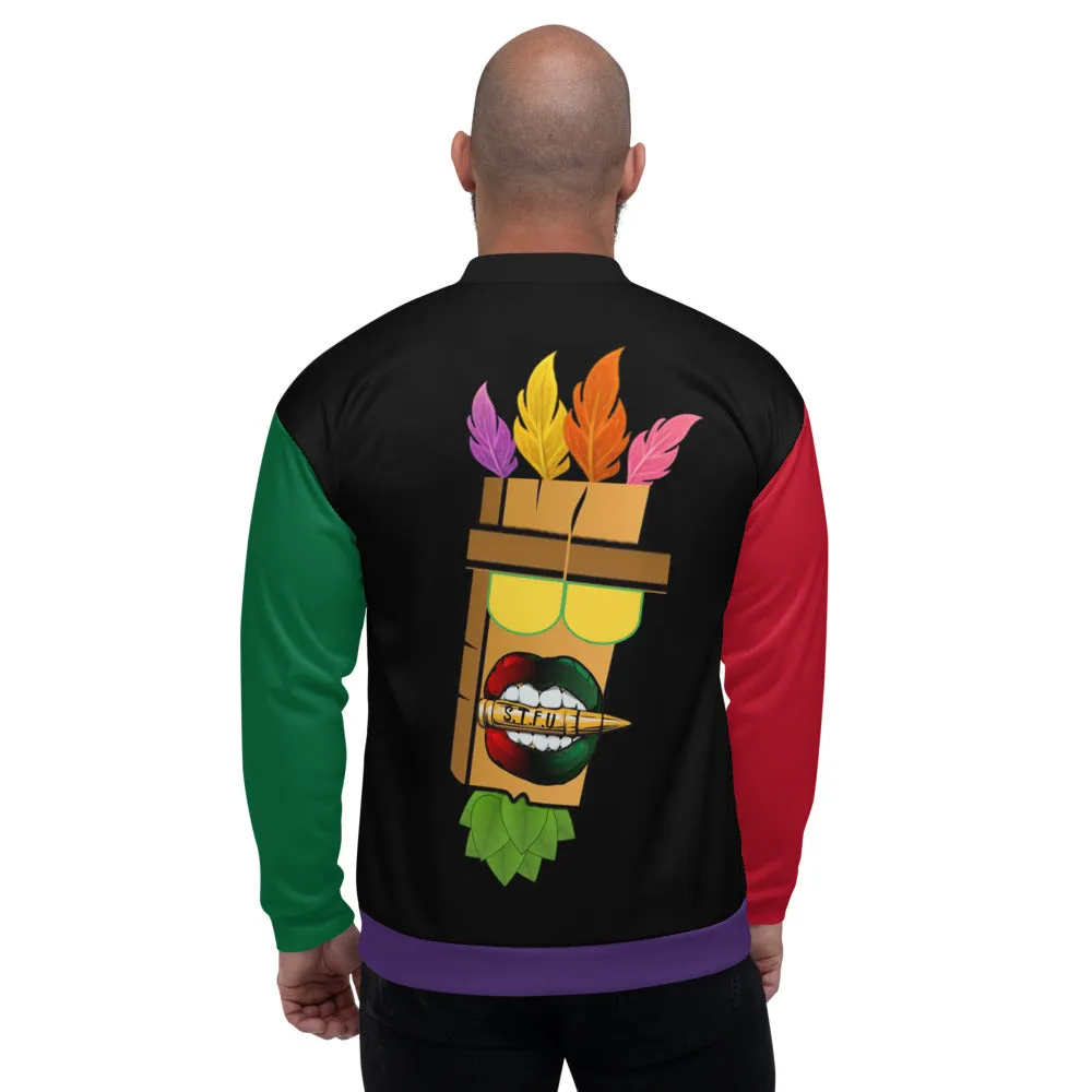 STFU Tiki Man Unisex Bomber Jacket