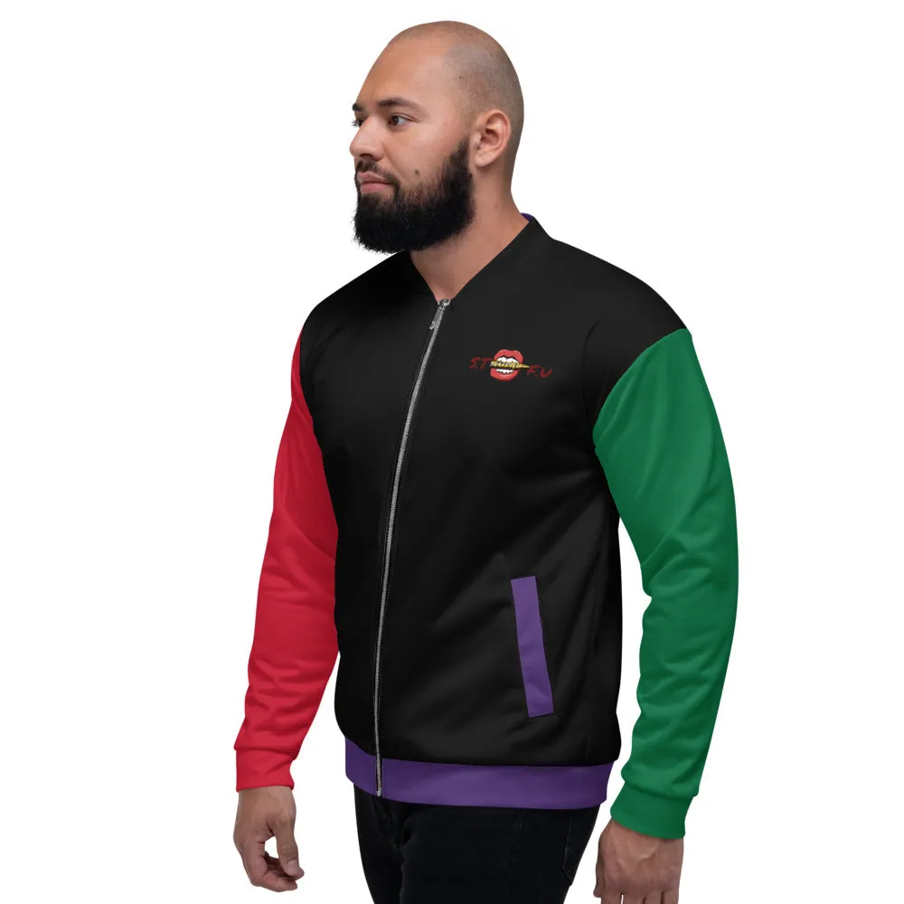 STFU Tiki Man Unisex Bomber Jacket