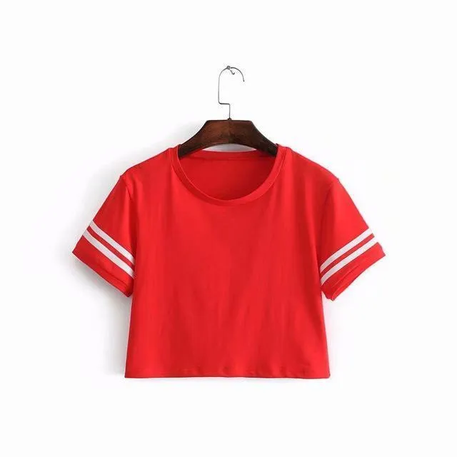 Striped Crop T-Shirt