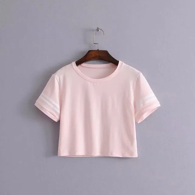 Striped Crop T-Shirt