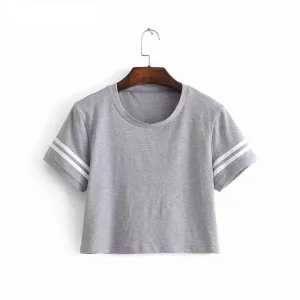 Striped Crop T-Shirt