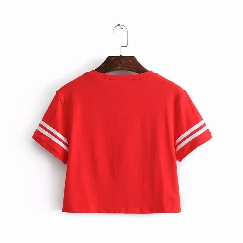Striped Crop T-Shirt