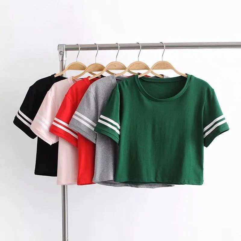 Striped Crop T-Shirt