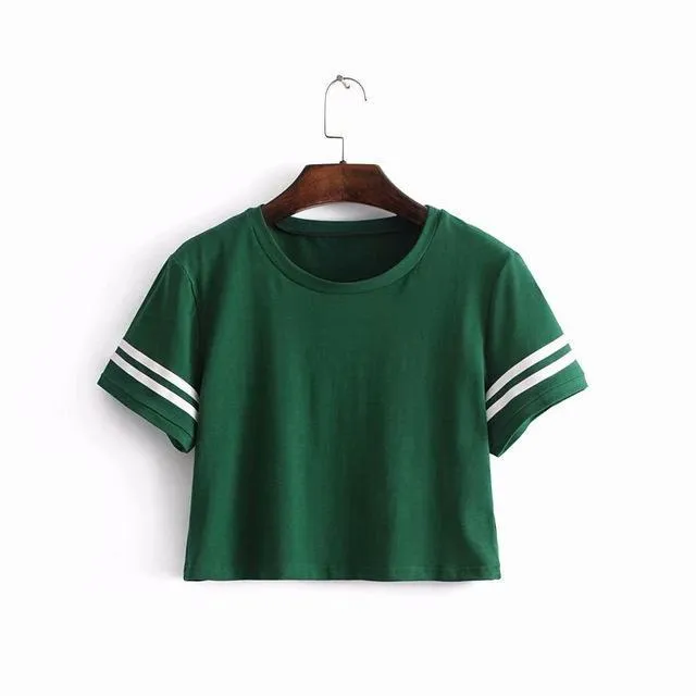 Striped Crop T-Shirt