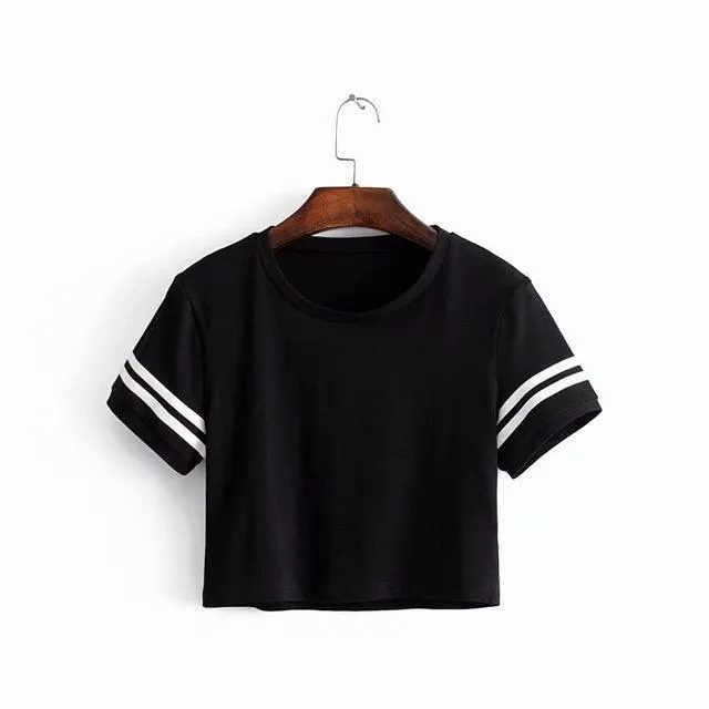 Striped Crop T-Shirt