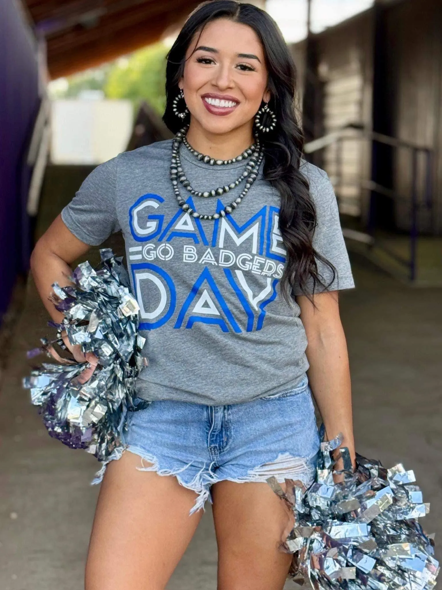 Striped Game Day Go Bulldogs-2 Colors Available