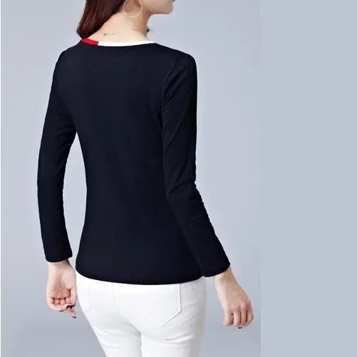 Striped V-Neck T-Shirt