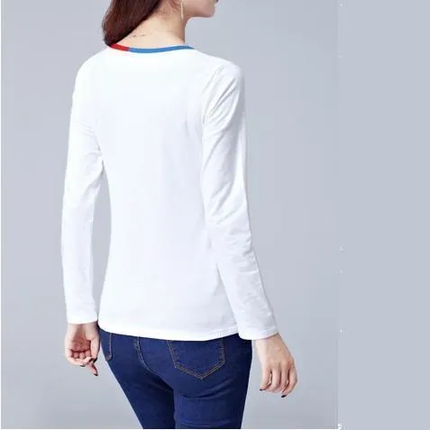 Striped V-Neck T-Shirt