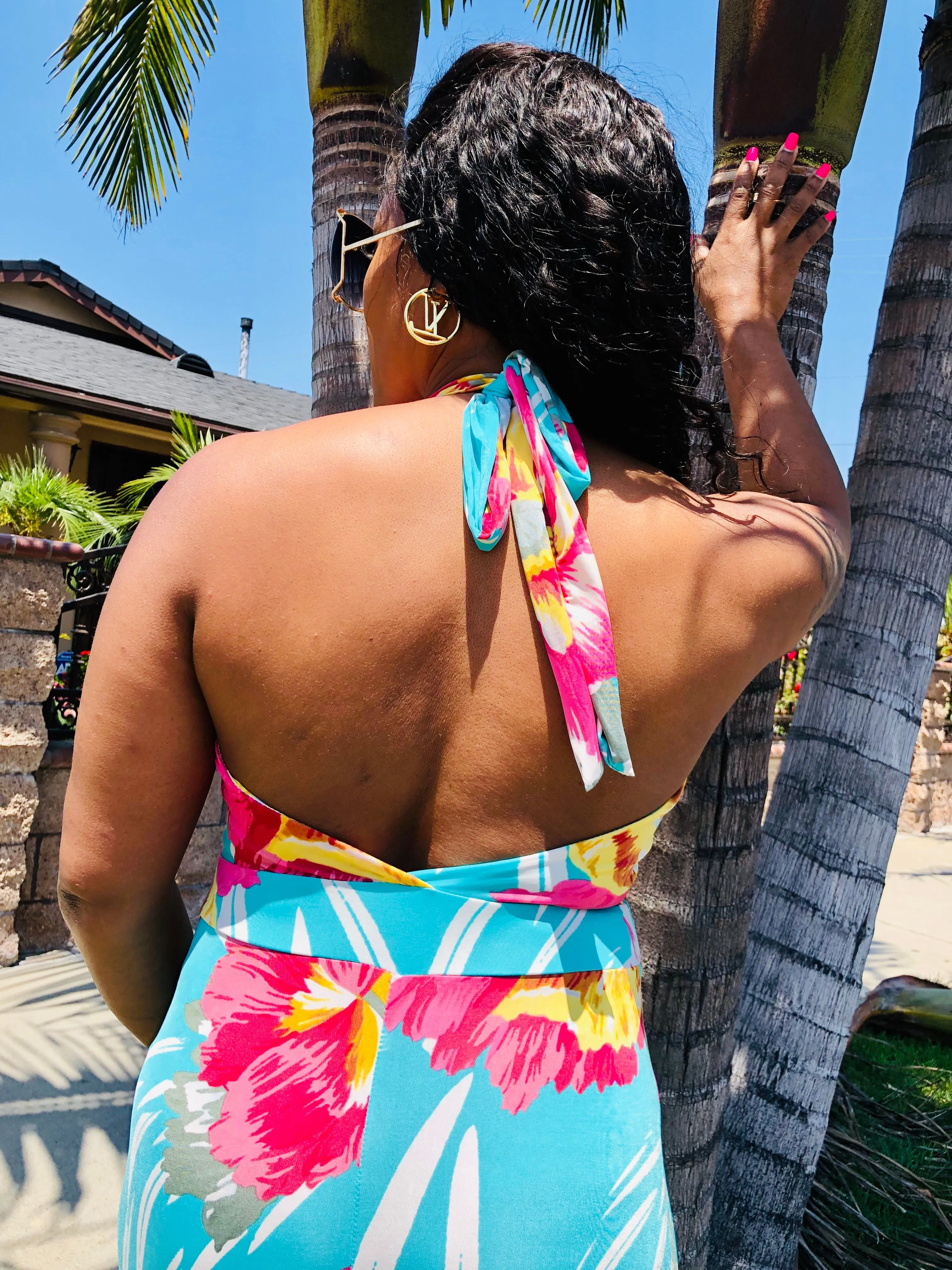 Summer Breeze Halter Maxi Dress