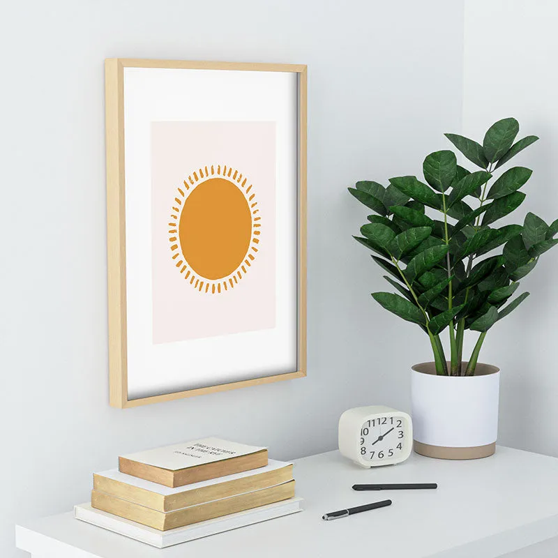 Summer Desert Sun Recessed Framing Rectangle
