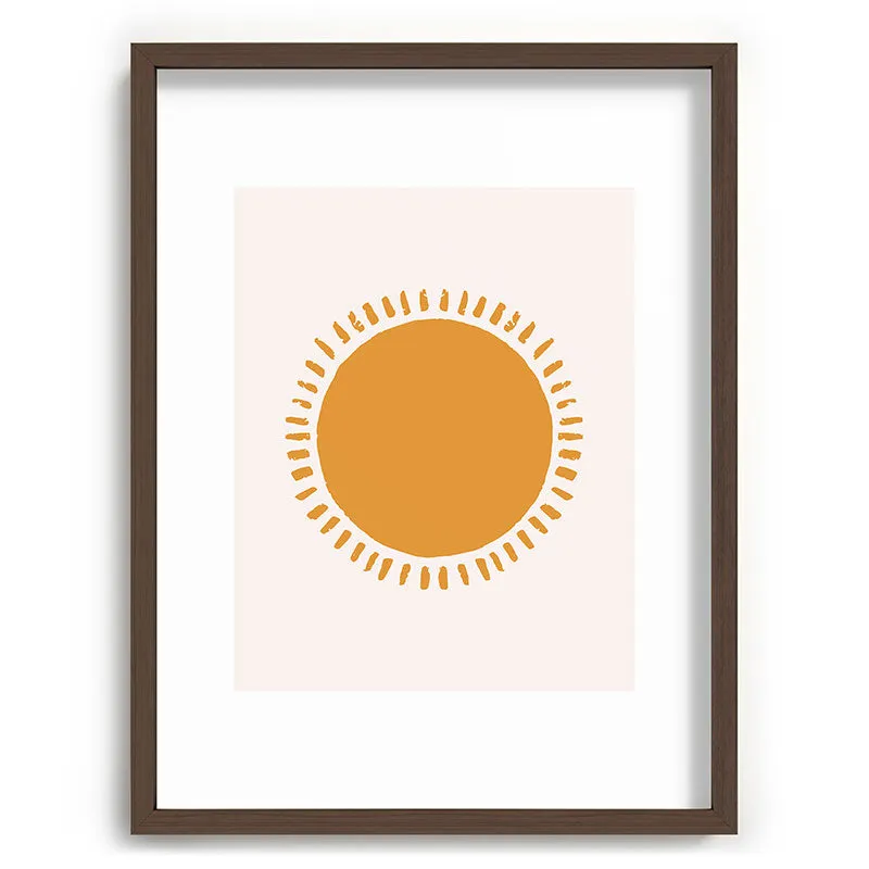 Summer Desert Sun Recessed Framing Rectangle