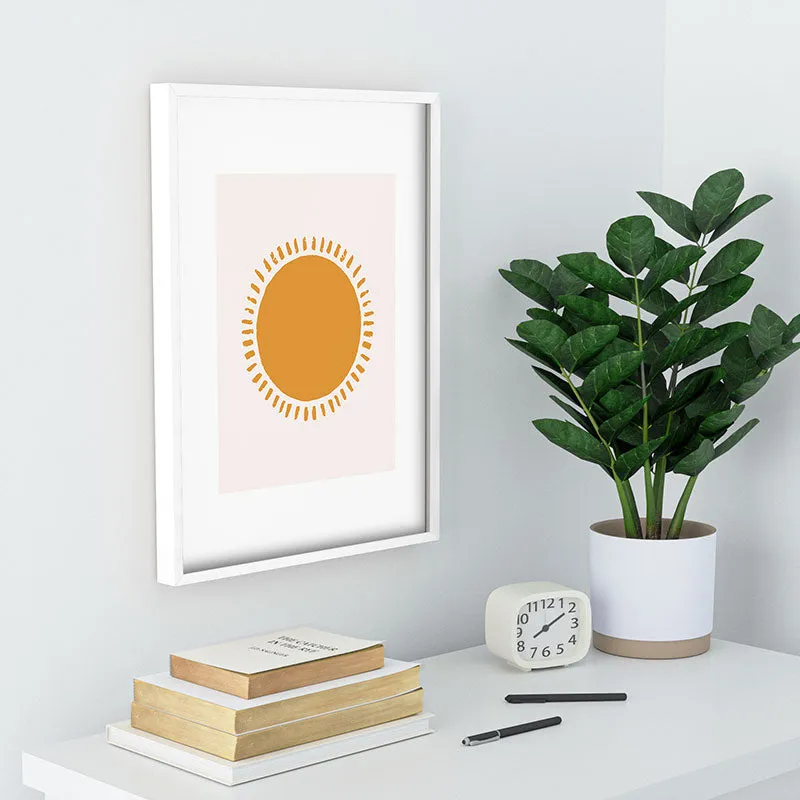 Summer Desert Sun Recessed Framing Rectangle
