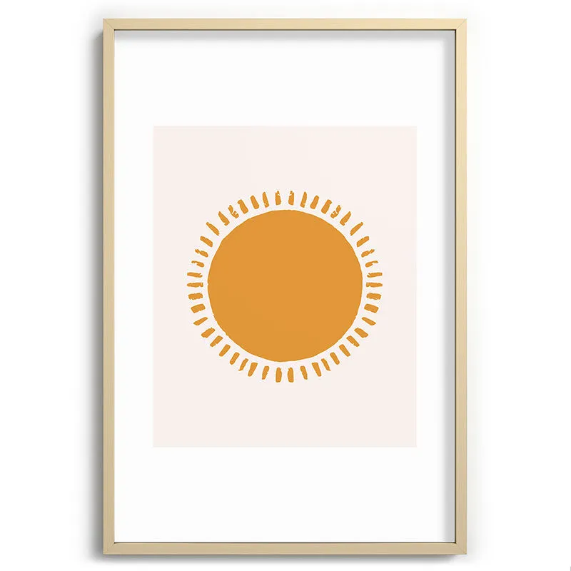 Summer Desert Sun Recessed Framing Rectangle