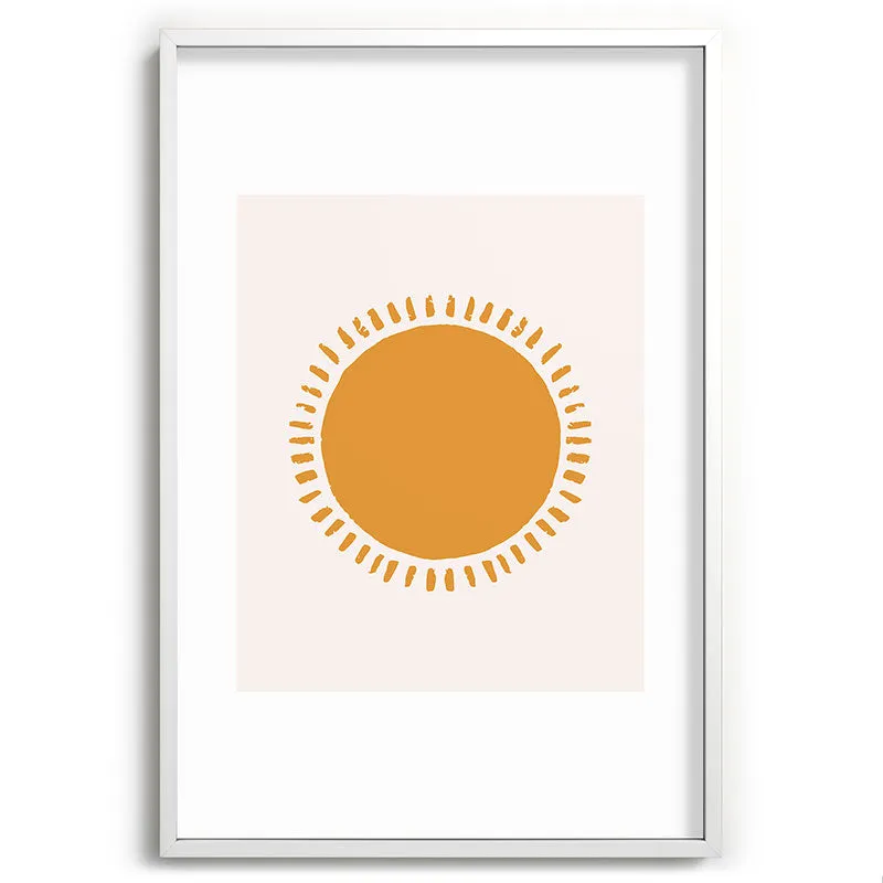 Summer Desert Sun Recessed Framing Rectangle