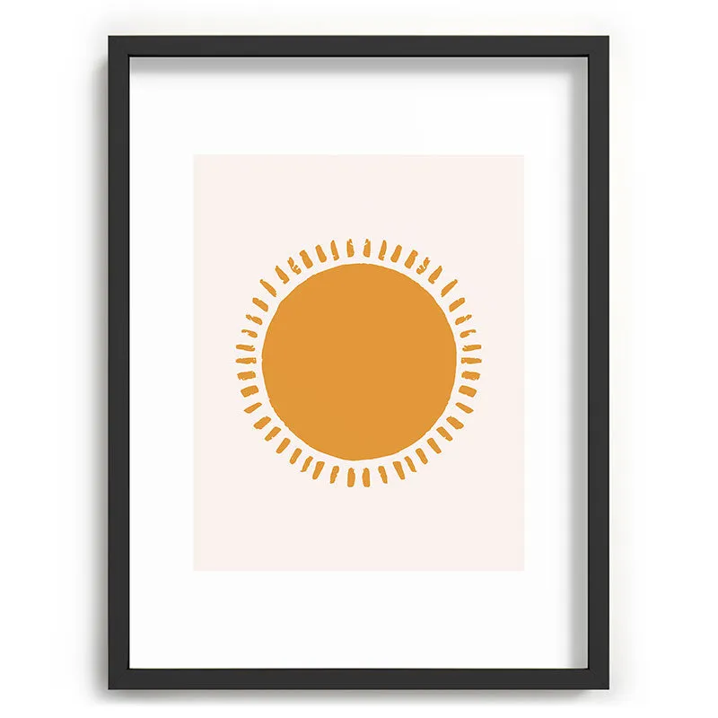 Summer Desert Sun Recessed Framing Rectangle