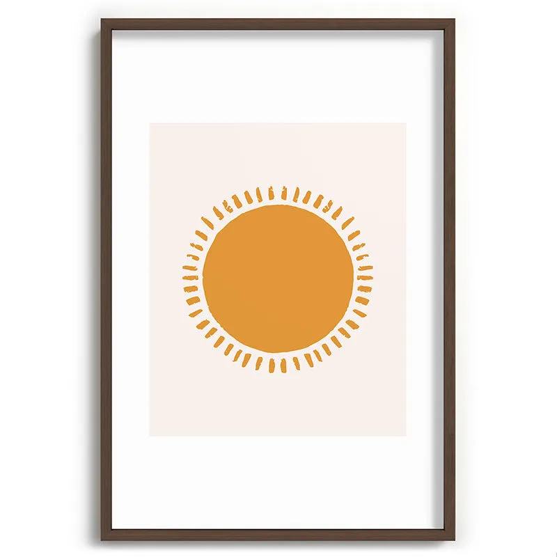 Summer Desert Sun Recessed Framing Rectangle