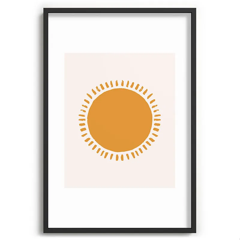 Summer Desert Sun Recessed Framing Rectangle