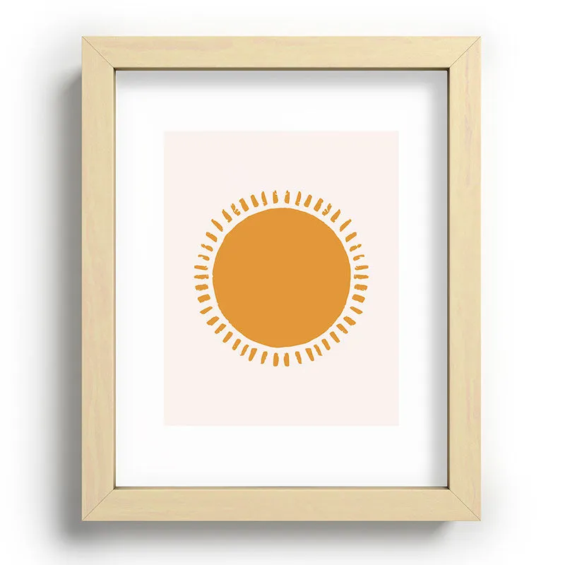 Summer Desert Sun Recessed Framing Rectangle