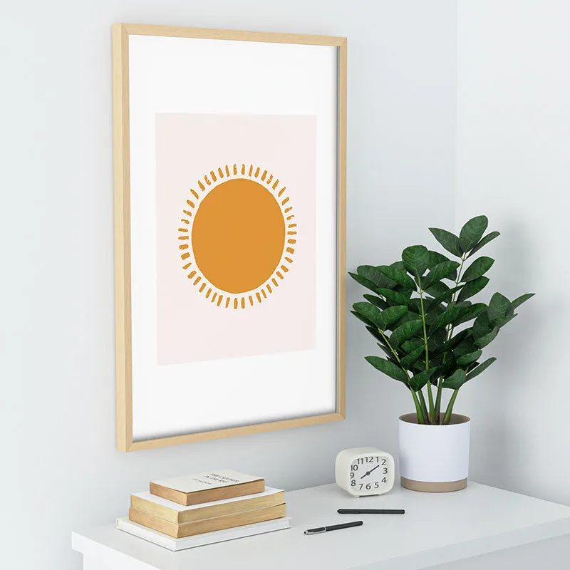 Summer Desert Sun Recessed Framing Rectangle