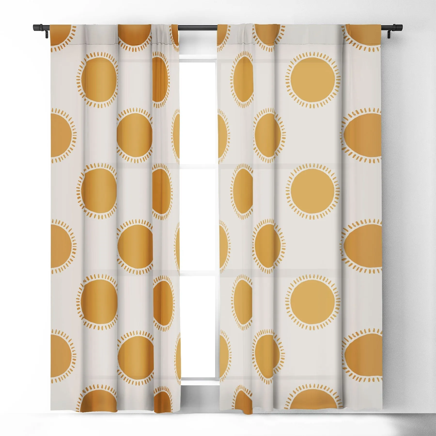 SUMMER DESERT SUN WINDOW CURTAINS