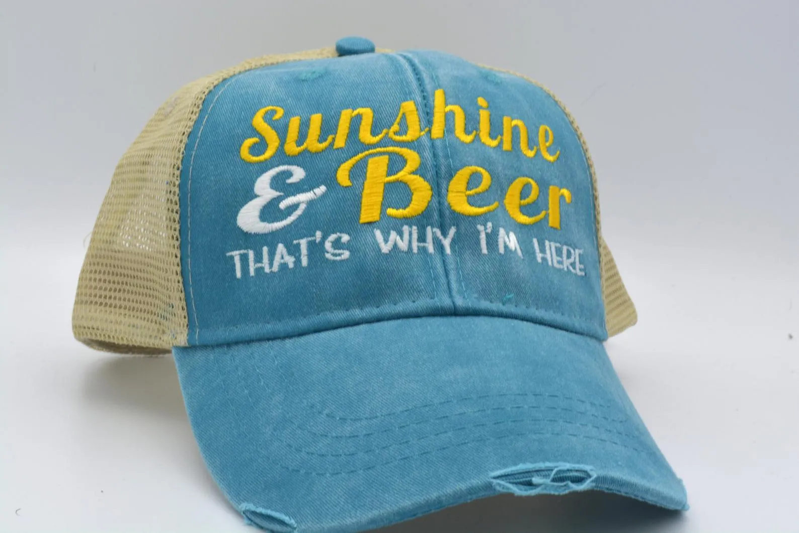 Sunshine and Beer Structured Trucker Hat