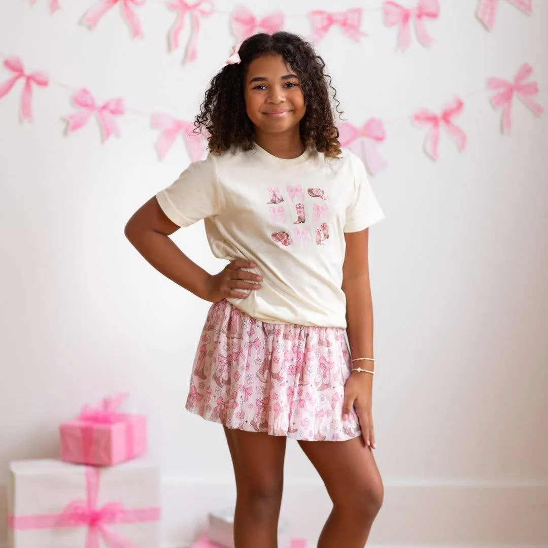 Sweet Wink - Coquette Cowgirl Short Sleeve T-Shirt - Kids Clothes