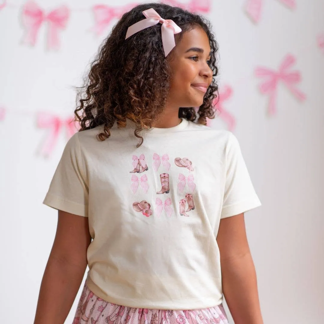 Sweet Wink - Coquette Cowgirl Short Sleeve T-Shirt - Kids Clothes