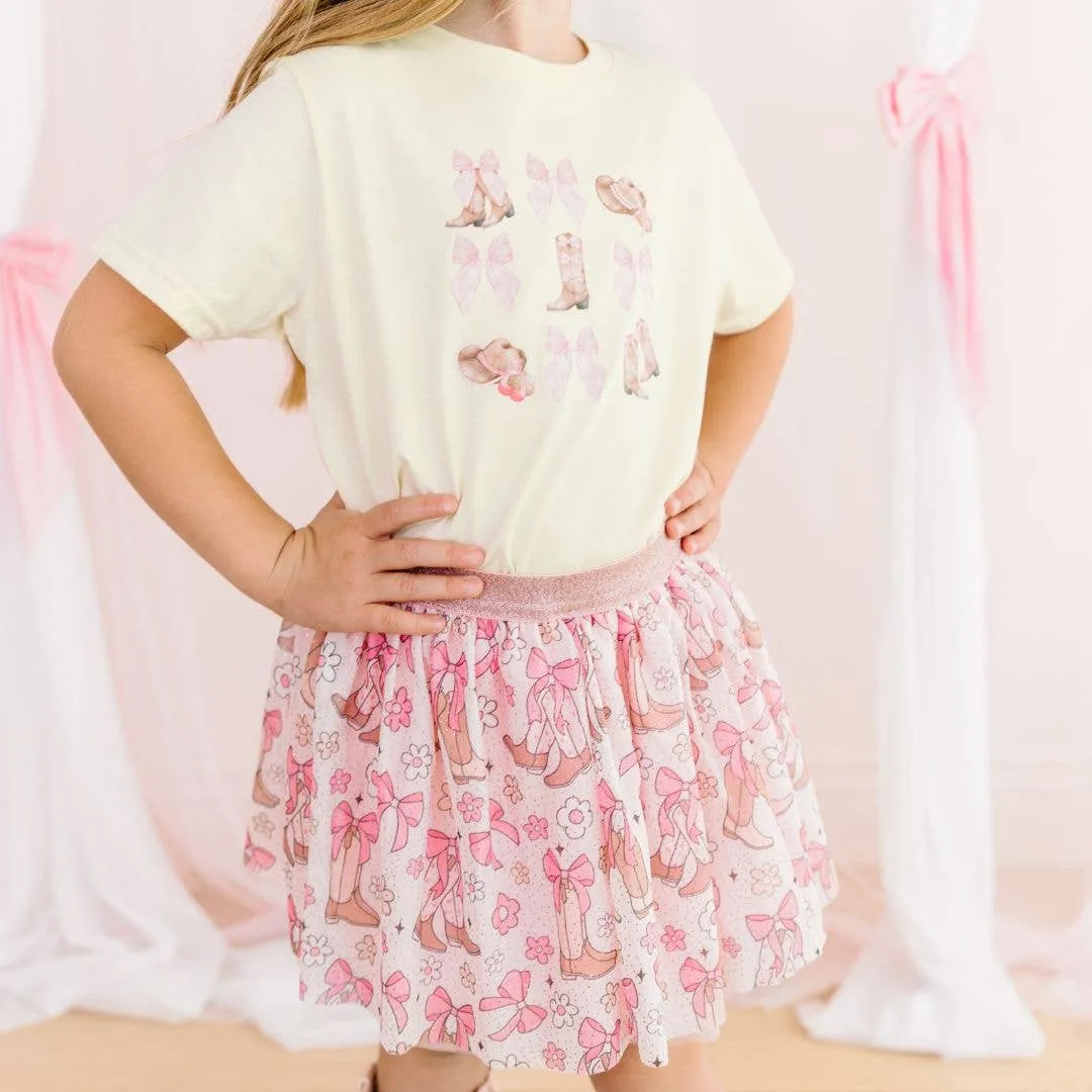 Sweet Wink - Coquette Cowgirl Short Sleeve T-Shirt - Kids Clothes